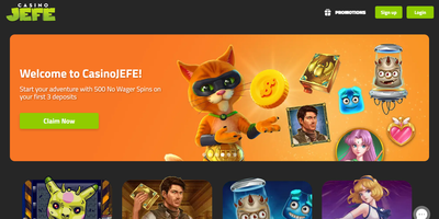 Prévia do site de Casino JEFE
