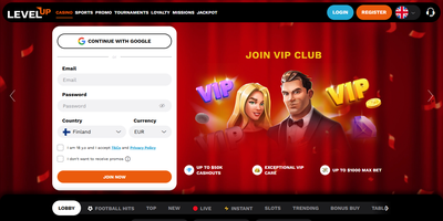 Aperçu du site LevelUp