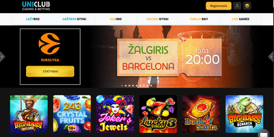 Aperçu du site Uniclub
