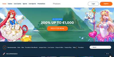 Aperçu du site YaaCasino